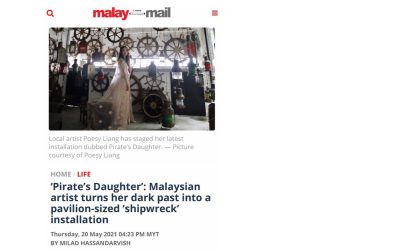 Malaysian artist turns her dark past into a pavilion-sized ‘shipwreck’ installation