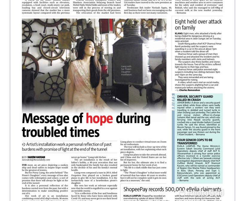 Message of hope during troubled times